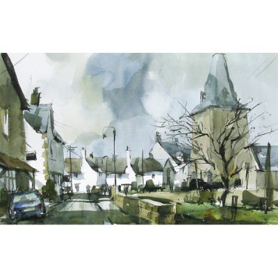 C759 Porlock Church from Parsons Street - John Hoar