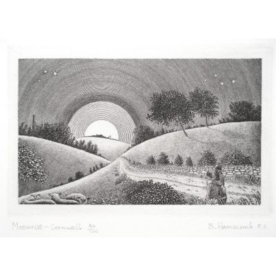 0486C  Moonrise - Cornwall 73/100 - Brian Hanscomb