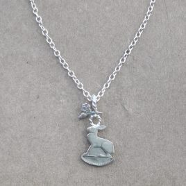 RE-23 Hare and Oak Leaf Necklace – Rachel Eardley