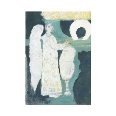 Angels Knitting New Wings by Ann Farley Greetings Card (AFC19)