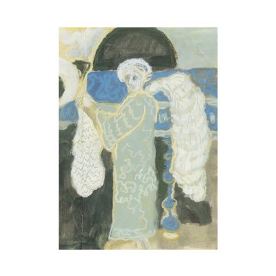 Angel Knitting New Wings by Ann Farley Greetings Card (AFC23)