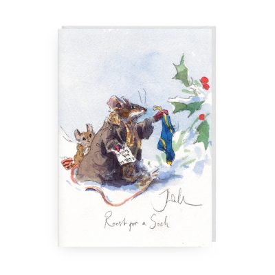 Roost for a Sock by Jonathan Walker Greetings Card (XJWC-04)