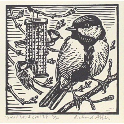 C5292 Great Tits and Coal Tit 2/50 - Richard Allen