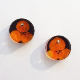 SGE-51 Orange Confetti Stud Earrings – Sue Gregor
