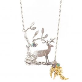 ACN-72 Stag in the Forest Necklace – Amanda Coleman