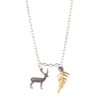 ACN-73 Stag and Fern Necklace - Amanda Coleman