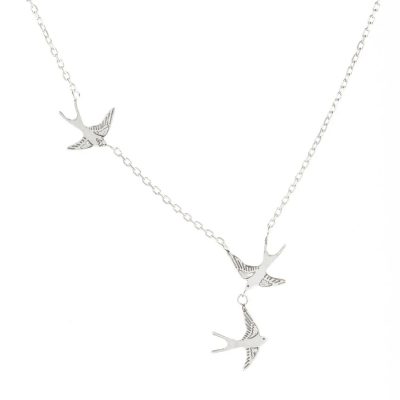 ACN-77 Three Swallows Necklace - Amanda Coleman