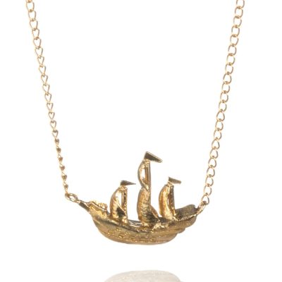 ACN-89 Gold Galleon Necklace - Amanda Coleman