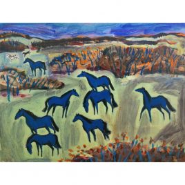 1947C Blue Horses – Hannah Roberts