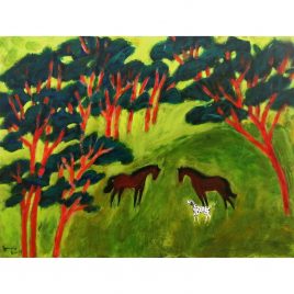 1949C Red Trees – Hannah Roberts