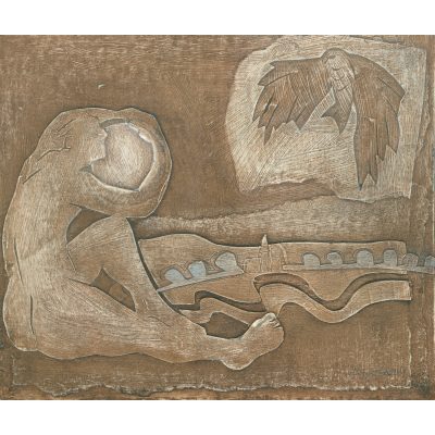 2278C Man and the Moon - Ann Farley