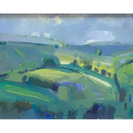 thumbnail_Exmoor, May time oil on panel 23x29cm £750 – Copy
