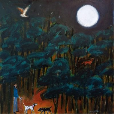 2630C Fox under the Moon - Hannah Roberts