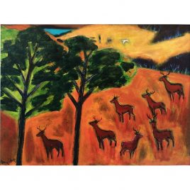 2637C Red Deer on the Moor – Hannah Roberts