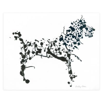 2984C Ink Blob Dog - Sally Muir