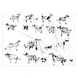 2982C Many Ink Blob Dogs – Sally Muir