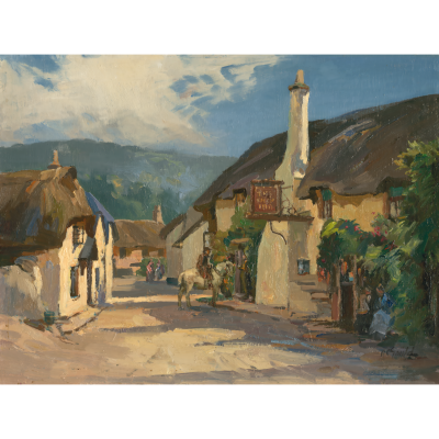 The Ship Inn Porlock - Alexander Carruthers Gould RBA