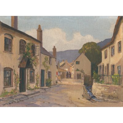 Old Parson's Street, Porlock - Alexander Carruthers Gould RBA