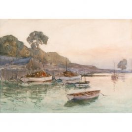 The Inner Harbour, Porlock Weir – Alexander Carruthers Gould RBA