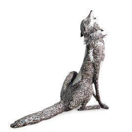 3399C Seated Howling Wolf – Val George