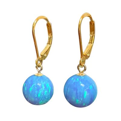 YME-89 Opal Leverback Earrings - Yaron Morhaim