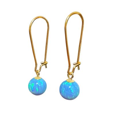 YME-90  Opal Hook Earrings - Yaron Morhaim