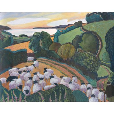 3503C Shepherd and Flock - Sue Onley