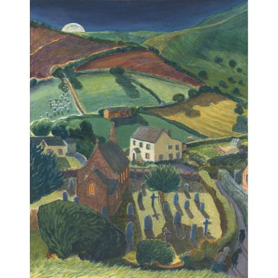 3507C Church at Moonrise - Sue Onley