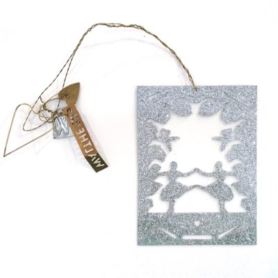 XM-111 Glitter Dancers Scene Zinc and Brass Decoration