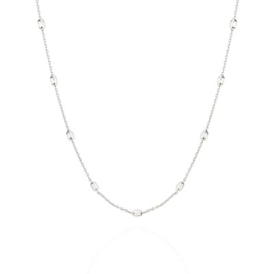 MON-57 Faceted Satellite Chain Necklace - Mounir