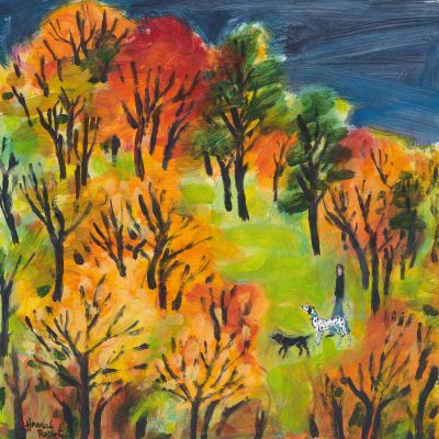 3556C Autumn Dog Walk - Hannah Roberts