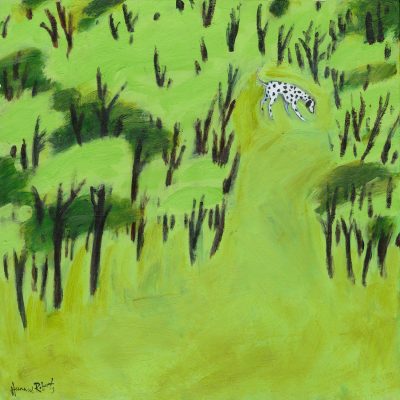 3557C Dog in the Woods - Hannah Roberts