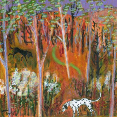 3558C Dog in the Woods - Hannah Roberts