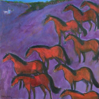 3559C Ponies in Heather - Hannah Roberts