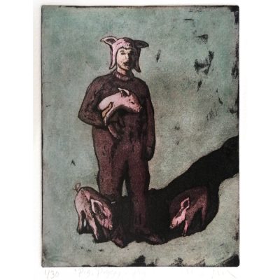 3690C Pig Piggy Pie 1/30 - Tanya Morel