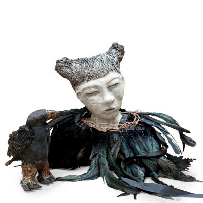 4214C Crow Girl - Sue Calcutt