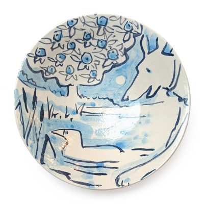 4171C Dog, Tree and Duck Bowl - Josse Davis