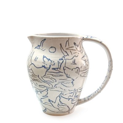 4174C Dogs on the Beach Jug - Josse Davis