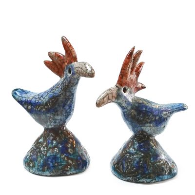 4183C Pair of Blue Crested Birds - Josse Davis