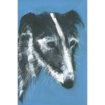 4502C Black & White Portrait Miniature Painting - Sally Muir