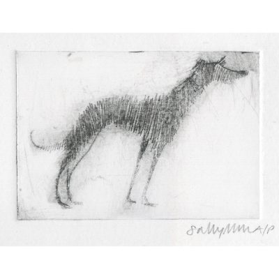 4542C Standing Hound AP - Sally Muir