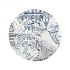 5146C Pub Dogs Dish – Josse Davis