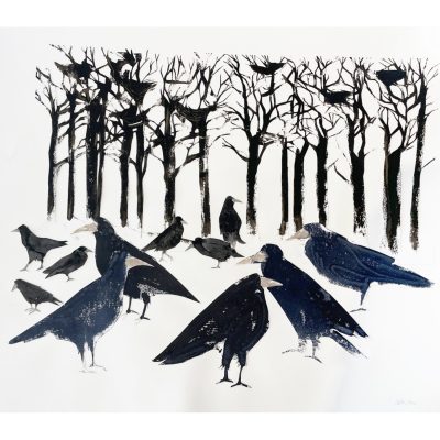 5320C  Corvids and Winter Trees - Sally Muir