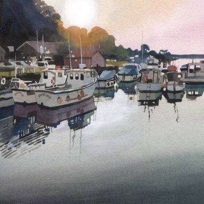 5465C Sunset Porlock Weir -  Leo Davey