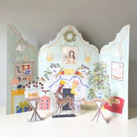 Festive Dutch Gable Advent Calendar by Polly Fern
