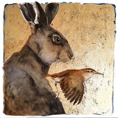 0020S Hare and Wren by Jackie Morris
