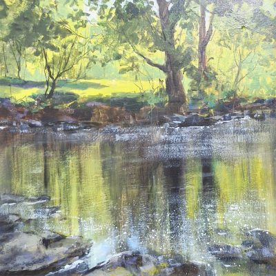 5545C Sunlit Riverbank - Caroline McMillan