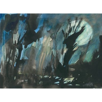 5555C October Moonrise - Elizabeth A Fox