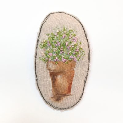 5791C Plant Pot Brooch - Gina Selene