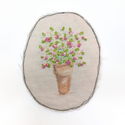5792C Plant Pot Brooch - Gina Selene